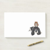 SPANIEL EN OWL POST-IT® NOTES (Op bureau)