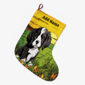 Spaniël Grote Kerstsok (Voorkant (Hangend))