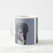 Spaniel hond gemengd huisdier portret koffiemok (Voorkant links)