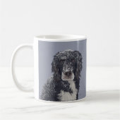 Spaniel hond gemengd huisdier portret koffiemok (Links)