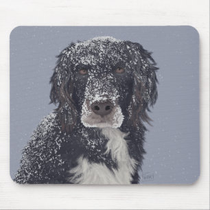 Spaniel hond gemengd huisdier portret muismat