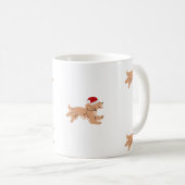 Spaniel hond Kerst mok  (Voorkant rechts)