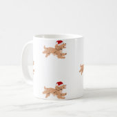 Spaniel hond Kerst mok  (Voorkant links)