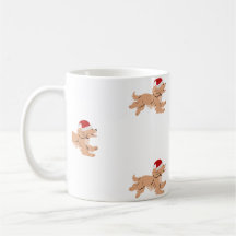 Spaniel hond Kerst mok