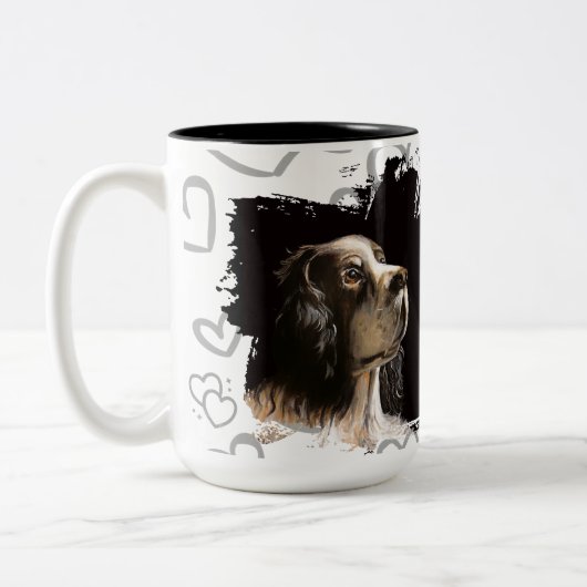 Spaniel hond liefde mok  (Links)