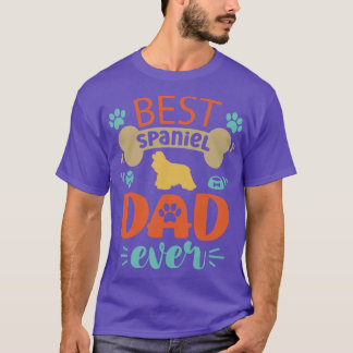 Spaniel Hond Papa T-shirt