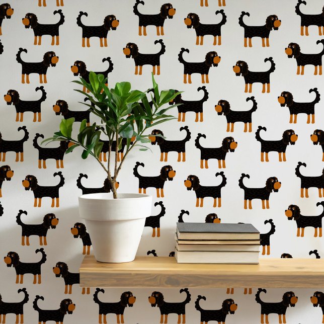 Spaniel hondenpatroon behang (King Charles Cavalier Spaniel dog wallpaper)