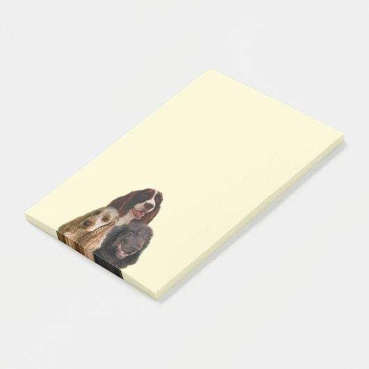 Spaniel Love - Post-It Notes (Schuin)