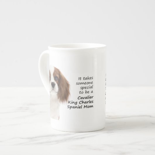 Spaniel Mam Bone China Mok (Links)