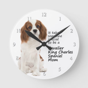 Spaniel Mam Clock Ronde Klok