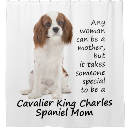 Spaniel mam Shower Curtain Douchegordijn (Voorkant)