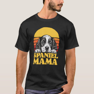 Spaniel Mama Schattig Engels Cocker Spaniel Puppy T-shirt