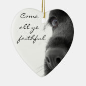 Spaniel Ornament: "Kom allemaal getrouw" Keramisch Ornament (Rechts)