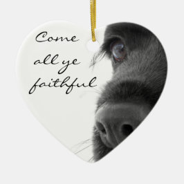 Spaniel Ornament: "Kom allemaal getrouw" Keramisch Ornament