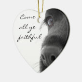 Spaniel Ornament: "Kom allemaal getrouw" Keramisch Ornament (Links)