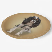 SPANIEL PAPIEREN BORDJE (Gekanteld)