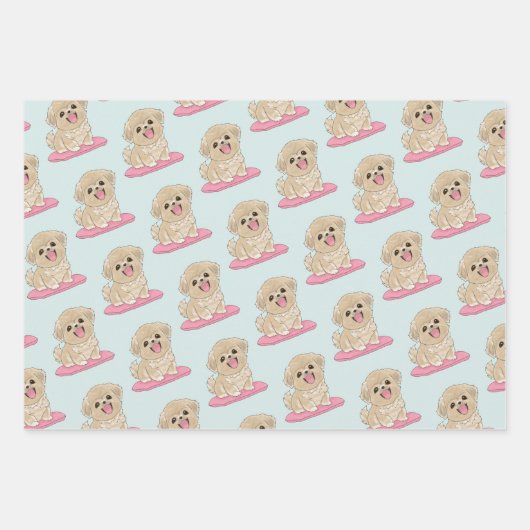 Spaniel Puppy  Inpakpapier Vel (Voorkant 3)