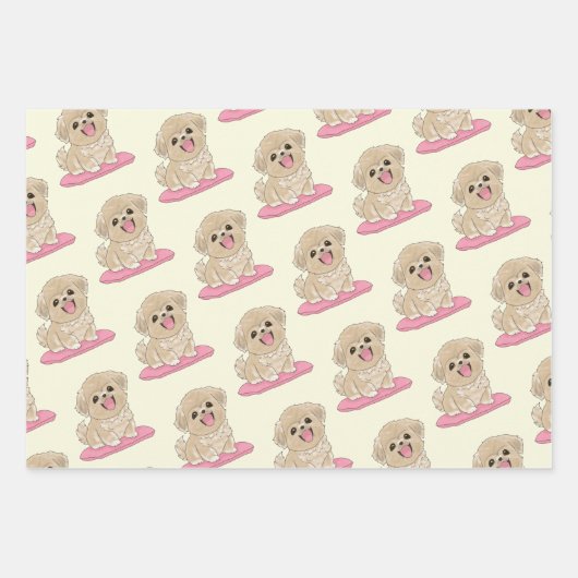 Spaniel Puppy Inpakpapier Vel (Voorkant 2)