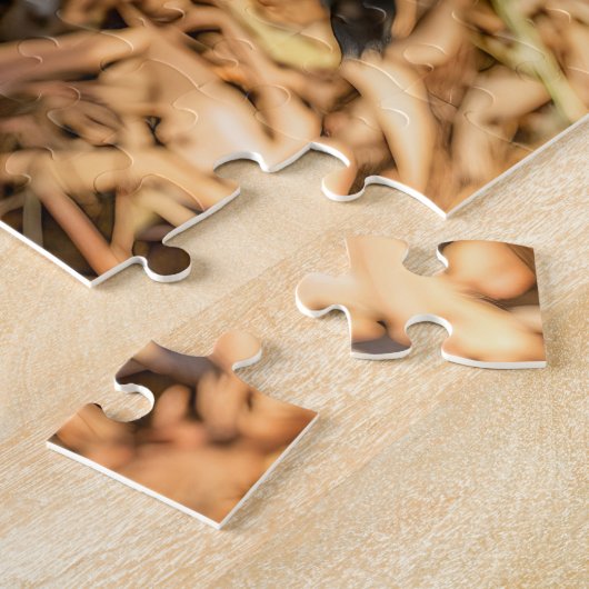 Spaniel Selfie Met Kangoeroe Legpuzzel (Zijkant)