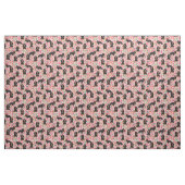 spaniel van de zwarte en de beige kavalier kc stof (Fat Quarter)
