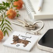 Spaniel voor reddingsveld sleutelhanger (Voorkant Rechts)