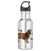 Spaniel voor reddingsveld waterfles (Voorkant)