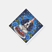 Spaniëlhond viert verjaardag met feestelijk Pet Servet (Hoek)