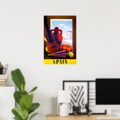 Spanish Art Spain Travel Poster Print  (Thuiskantoor)