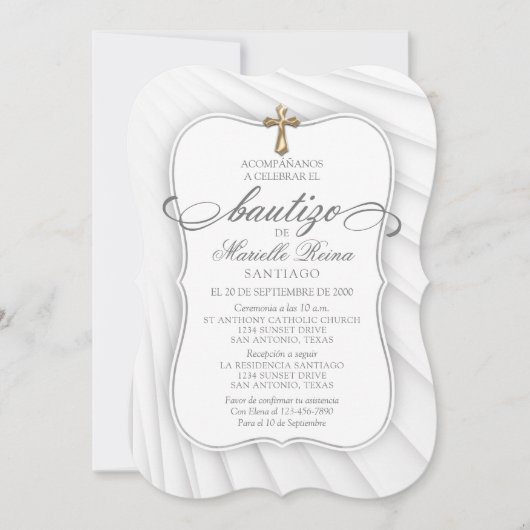 Spanish Baptism Kaart (Voorkant)