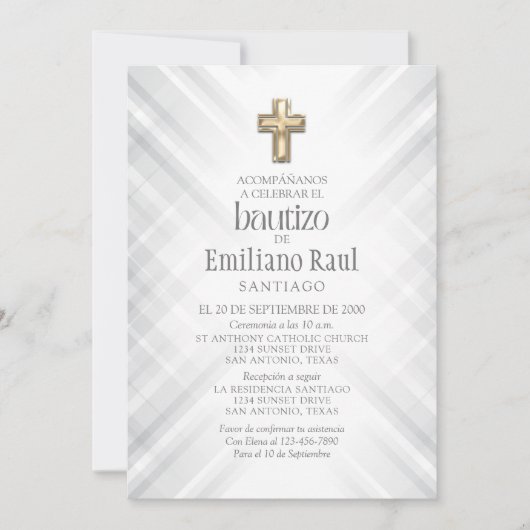 Spanish Baptism Kaart (Voorkant)