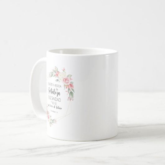 Spanish bible verse Taza Koffiemok (Voorkant links)