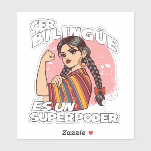 Spanish Bilingual Teacher ESL Maestra Bilingüe  Sticker (Vel)