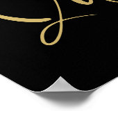 Spanish Black Trendy Quinceañera Collage 4 Photos Poster (Hoek)