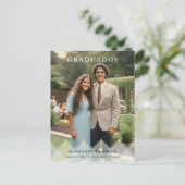 Spanish Blue Shades Overlay Vellum Shapes Photo Briefkaart (Staand voorkant)