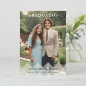 Spanish Blue Shades Overlay Vellum Shapes Photo Kaart (Staand voorkant)