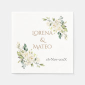 Spanish Boho Wedding Napkins Servet (Voorkant)