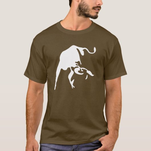 Spanish Bull Silhouette T-Shirt - Fierce Toro (Voorkant)