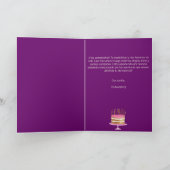 Spanish Cake Glitter Transparante Ballonnen Verjaa Kaart (Binnen)