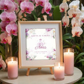 Spanish Cherished Exquisite Floral Pink Orchids Poster
