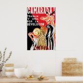 Spanish Civil War Poster Comrade! Work and fight (Keuken)