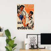Spanish Civil War Propaganda Poster Robbery (Thuiskantoor)