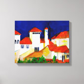 Spanish Colonial Revival 14"x11" wrapped Canvas Afdruk (Voorkant)