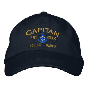 SPANISH El Capitan Style Easy to Personalize Geborduurde Pet