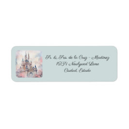 Spanish Fairy Tale Pas getrouwd Retour Adreslabels Etiket