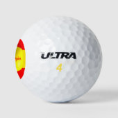 Spanish Flag Design Golfballen (Logo)