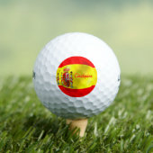 Spanish Flag Design Golfballen (Insitu Shirt)