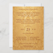 Spanish Golden & Dark Red Trendy XVs Collage 4  Kaart (Achterkant)