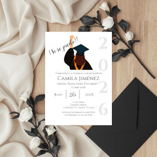 Spanish Graduation Invitation: Class of 2026 Kaart