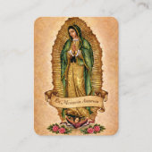 Spanish Guadalupe Mary Funeral Prayer  Holy Card Plaatskaartje (Voorkant)