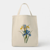 Spanish iris by Pierre-Joseph Redouté Tote Bag (Achterkant)